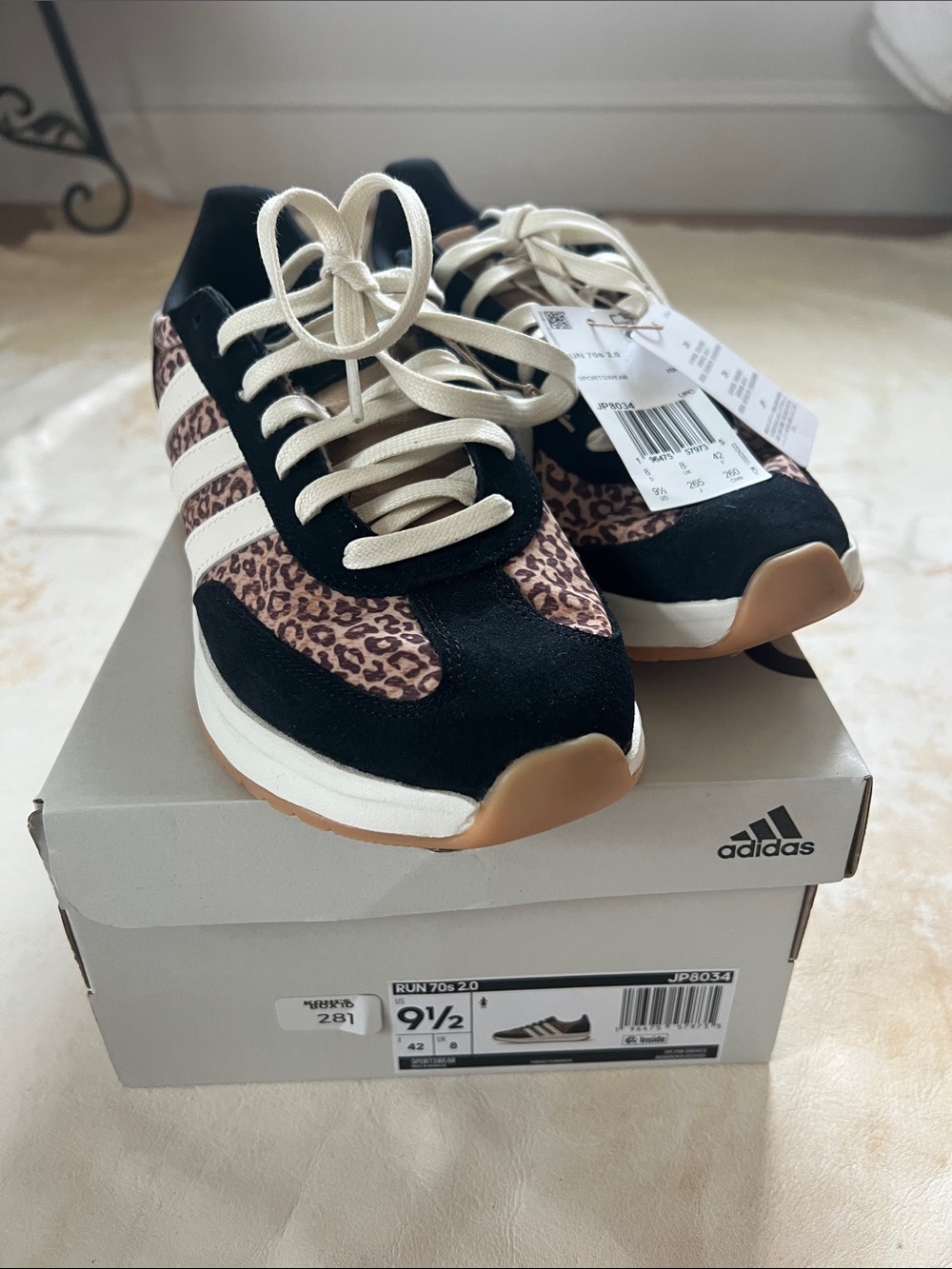 Adidas Run 70s 2.0 FARM Rio Leopard Sneakers Women’s 9.5 NWT